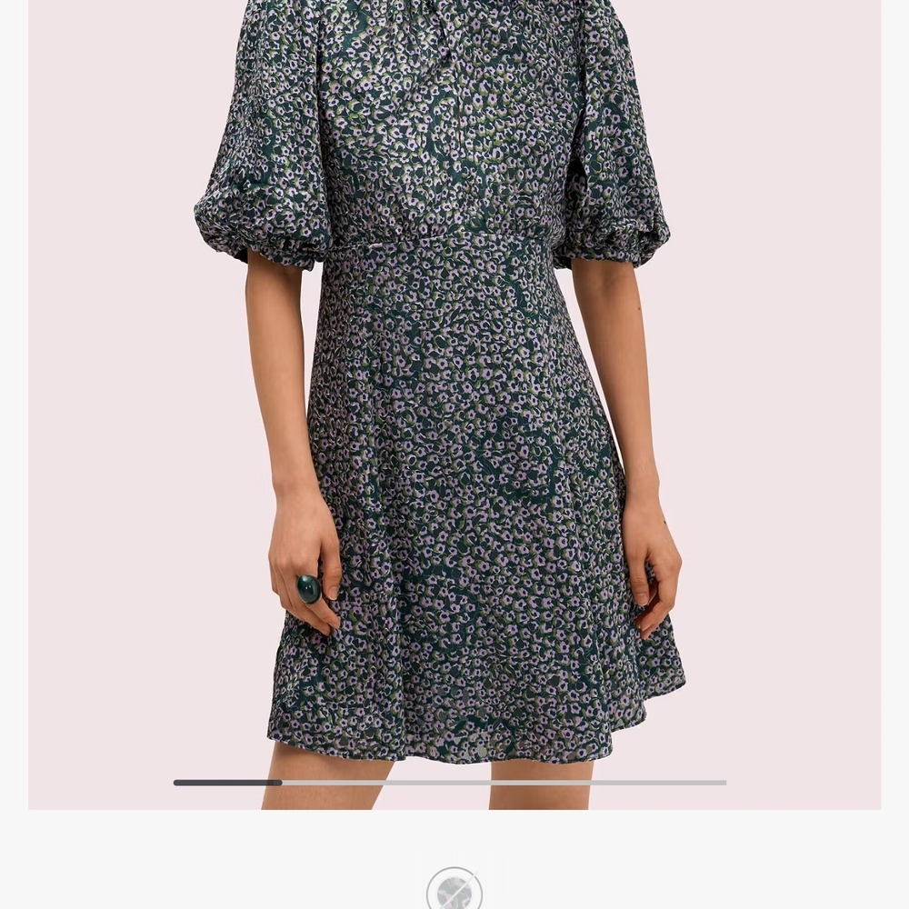 Kate Spade Green and Purple Mini Dress